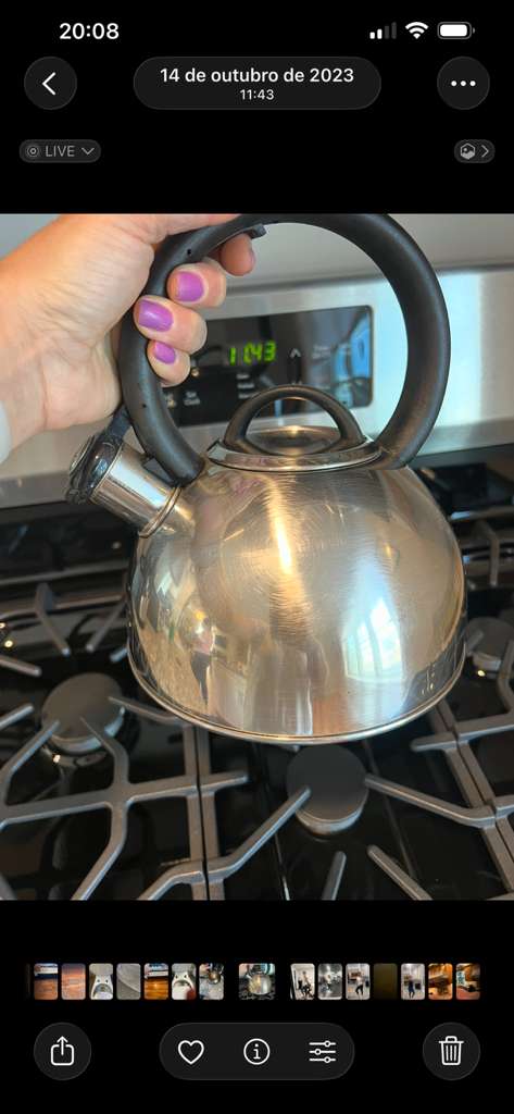 Kitchen kettle after cleaning
