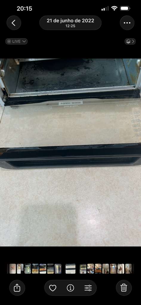 Toaster oven after cleaning